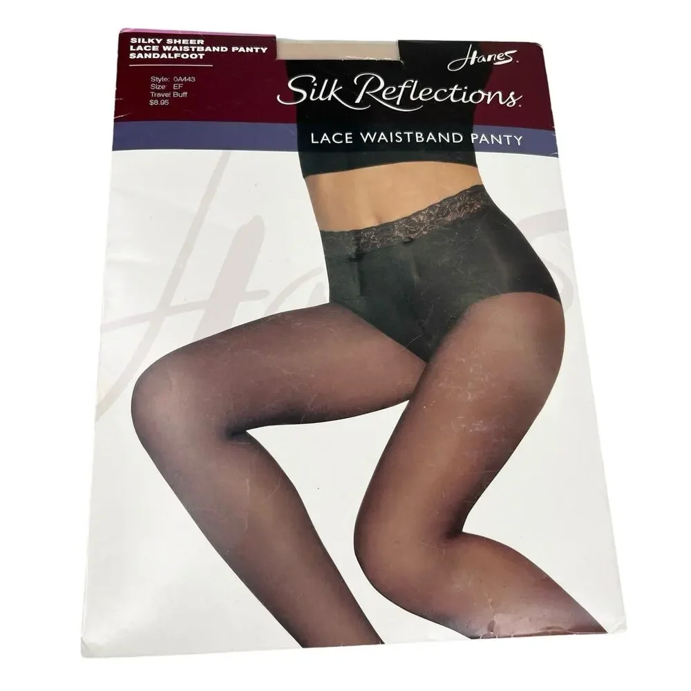 Lot of 3 Silk Reflections Size EF Sandalfoot Gray Control Top New